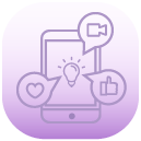 icone criação de conteúdo marketing digital